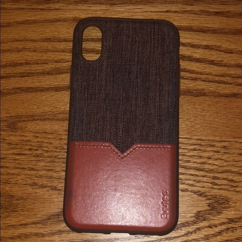 leather and fabric iphone x phone case CAR MOUNT